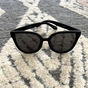 Quay Black cat eye sunglasses